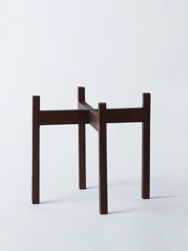 Tobago Mahogany Plant Stand, 8.5”