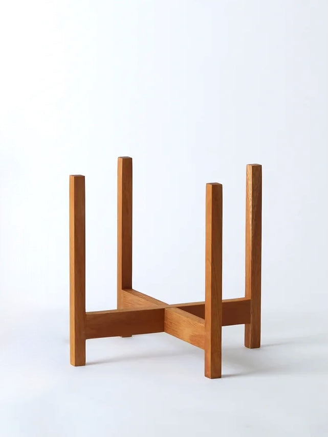 Tobago Mahogany Plant Stand, Large 9" (Multiple Colours)